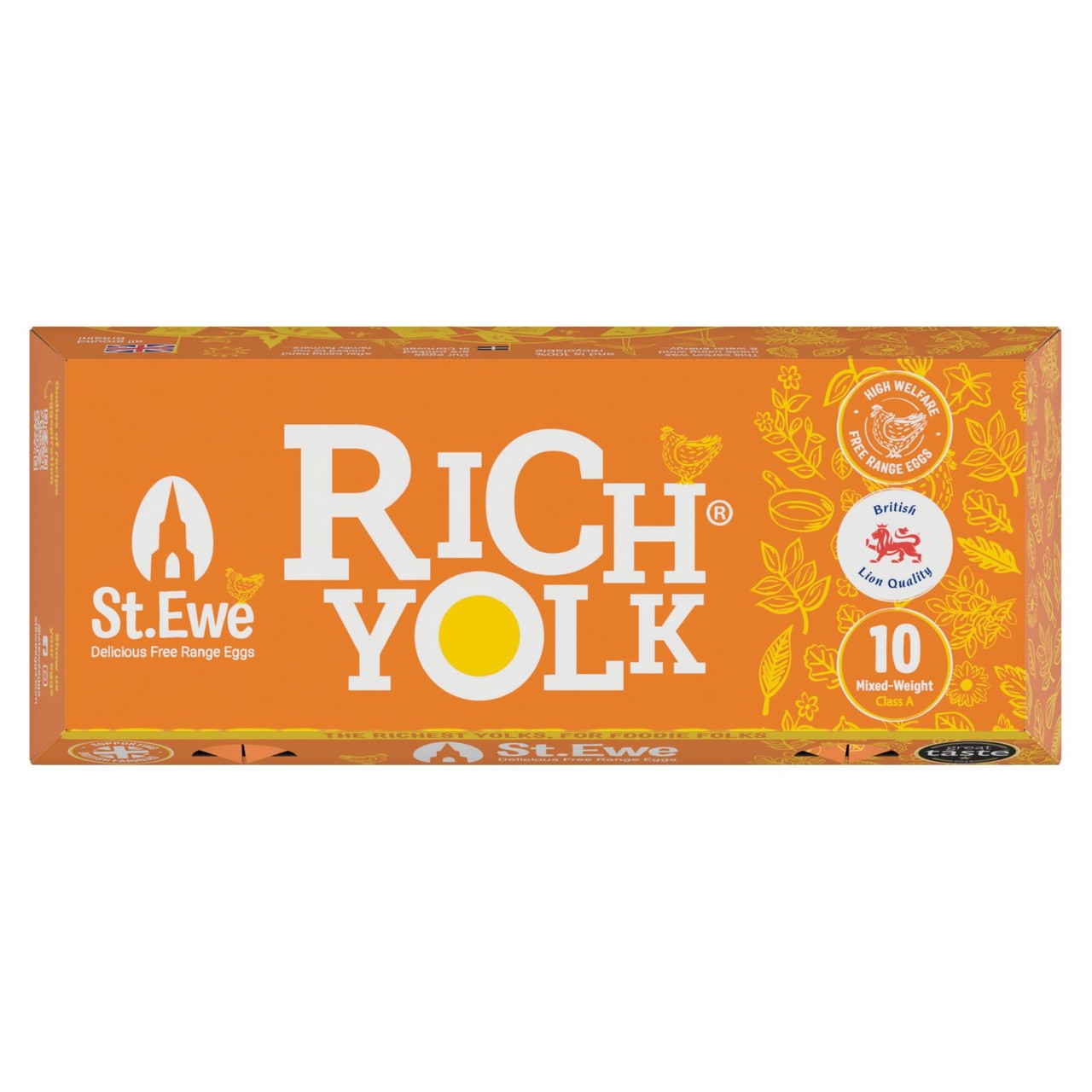 St Ewe Rich Yolk Mixed Weight Free Range Eggs