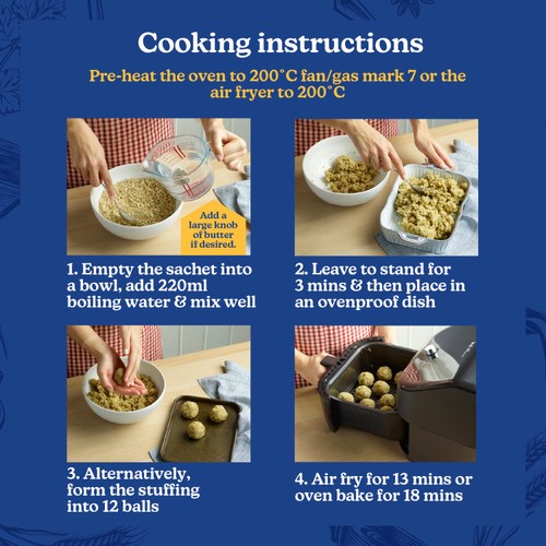 Paxo Quick Cook Sage & Red Onion Stuffing Mix 150g