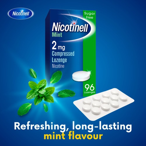 Nicotinell Nicotine Lozenges Stop Smoking Aid 2mg Mint 