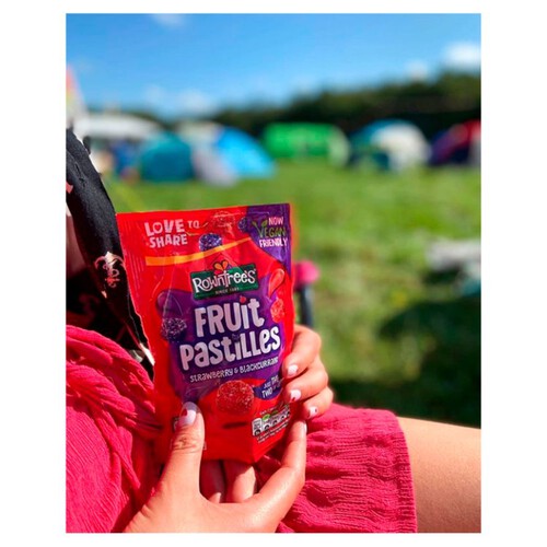 Rowntree's Fruit Pastilles Strawberry & Blackcurrant Sweets Sharing Bag