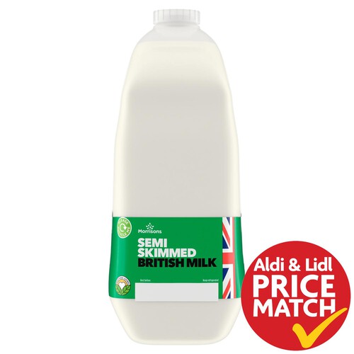 Morrisons British Semi Skimmed Milk 6 Pints