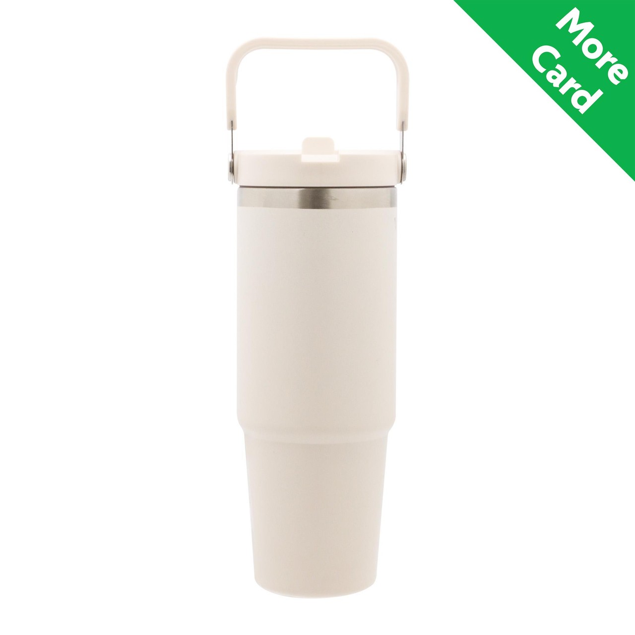 Nutmeg Home Ss Tumbler With Top Handle Cream