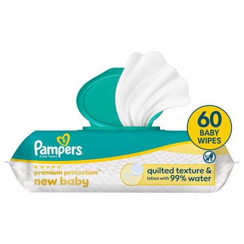Pampers New Baby Wipes 1x60pk
