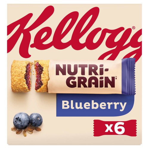 Kellogg's Nutri-Grain Blueberry Snack Bars 6 x 37g