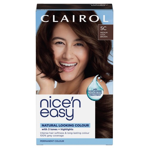 Clairol Nice n Easy Creme Permanent Hair Dye - 5c Medium Cool Brown