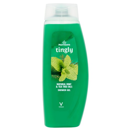 Morrisons Tingly Natural Mint & Tea Tree Oils Shower Gel 