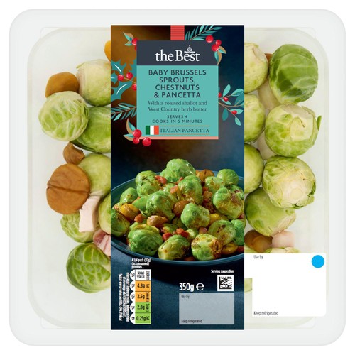 Morrisons The Best Baby Brussels Sprouts & Italian Pancetta 350g