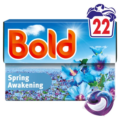 Bold Laundry Detergent Liquid Pod Spring Awakening 22 Washes