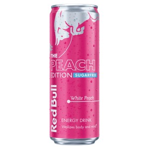 Red Bull Energy Drink Sugar Free Peach Edition White Peach