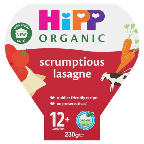 HiPP Organic Scrumptious Lasagne Toddler Tray Meal 1-3 Years