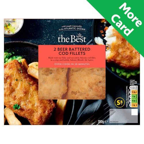 Morrisons The Best Beer Battered Cod Fillets 