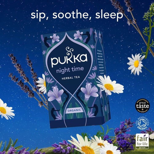 Pukka Night Time Organic Fair Herbal Tea with Valerian 20 Sachets