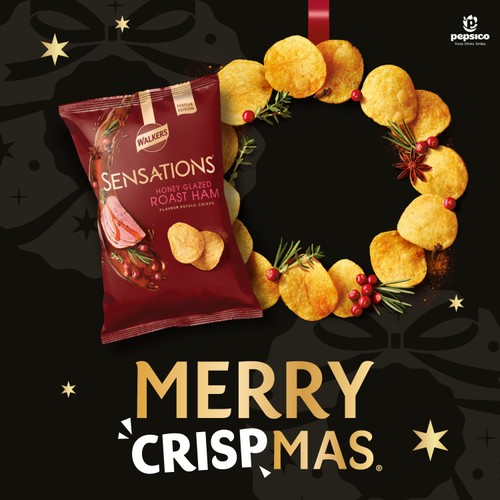 Walkers Sensations Honey Glazed Roast Ham Sharing Crisps 150g