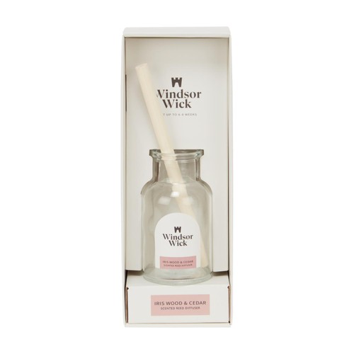 Home Style Windsor Wick Scented Reed Diffuser Iris Wood And Cedar