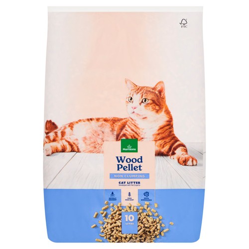 Morrisons non clumping wood pellet cat litter