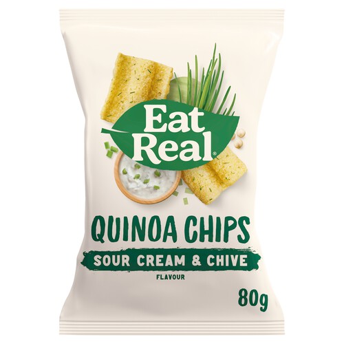 Eat Real Quinoa Chips Sour Cream & Chives Flavour 