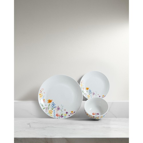 Floral Stripe Dinner Set