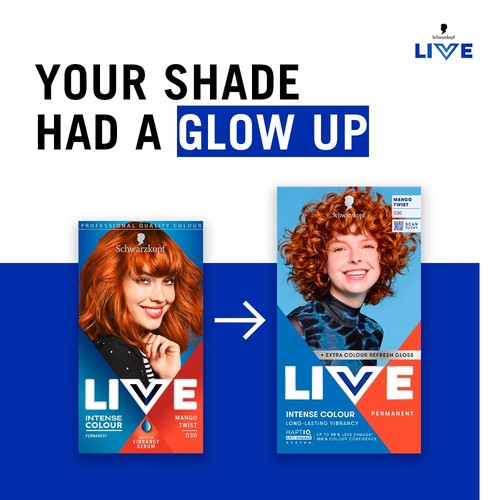LIVE Intense Colour Permanent Hair Dye 030 Mango Twist