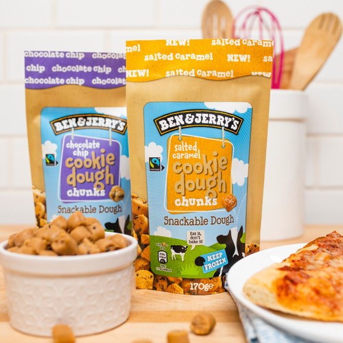 Ben & Jerry's Chocolate Chip Cookie Dough Ice Cream Frozen Chunks 170g