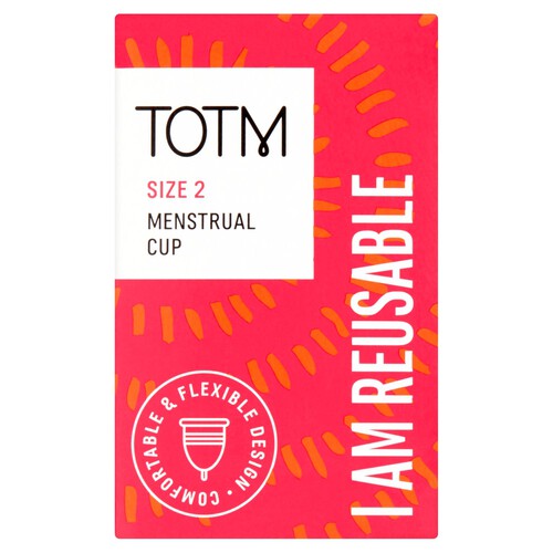 Totm Reusable Menstrual Cup Size 2