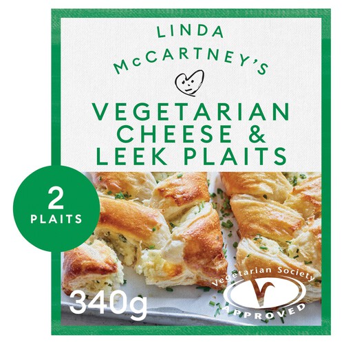 Linda McCartney's Cheese Leek & Red Onion Plaits