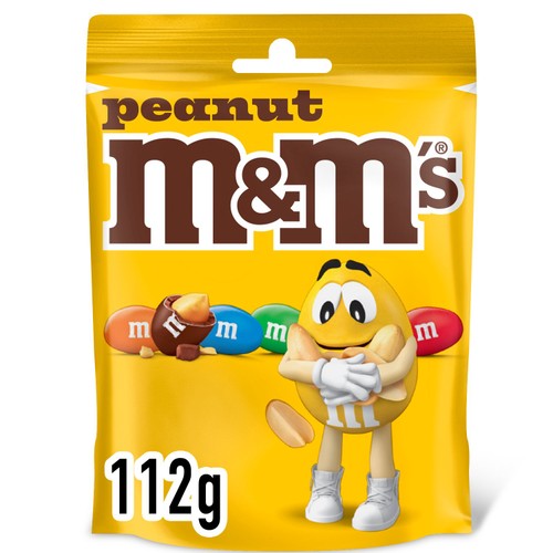 M&M's Peanut & Milk Chocolate Pouch Bag 112g   