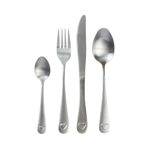 Nutmeg Home Heart Handled Cutlery Set