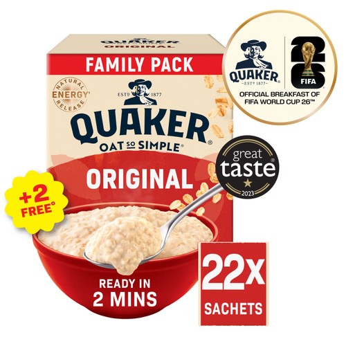 Quaker Oat So Simple Original 22 Sachets 