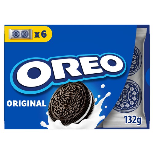 Oreo Sandwich Biscuits Vanilla 6 Snack Packs