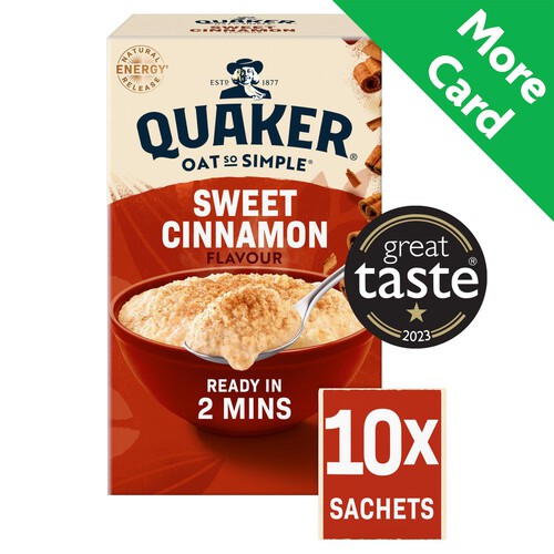 Quaker Oat So Simple Sweet Cinnamon Porridge Sachets