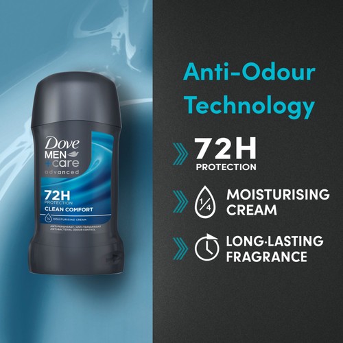 Dove For Men Anti Perspirant Stick Clean Comfort 50ml