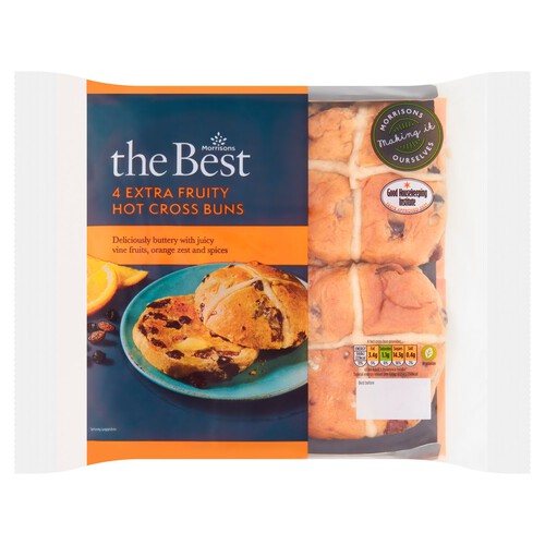 Morrisons The Best Extra Fruity Hot Cross Buns