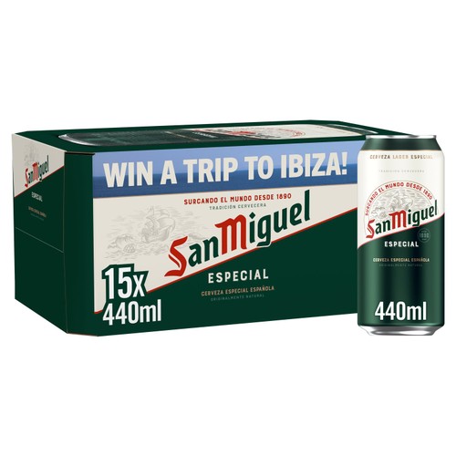 San Miguel Premium Lager Cans 15x440ml