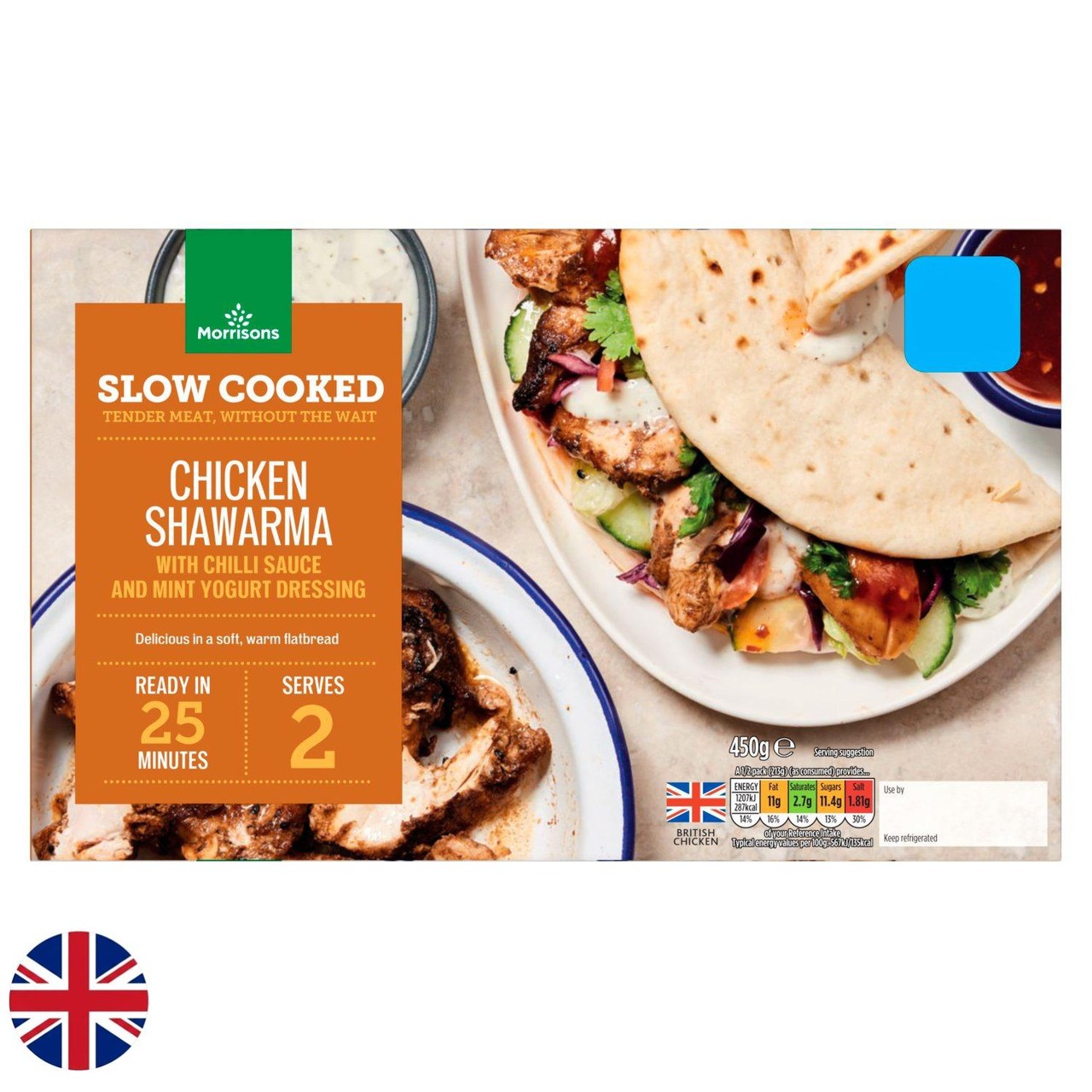 Morrisons British Slow Cooked Chicken Kebab 450g