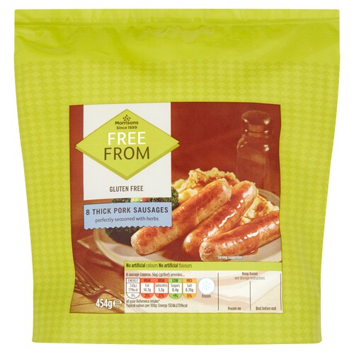 Morrisons 8 Free From Sausages