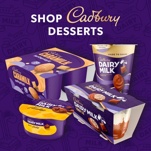 Cadbury Dairy Milk Pots of Joy Chocolate Dessert 2x60g