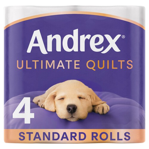 Andrex Ultimate Quilts Toilet Tissue 4 Rolls