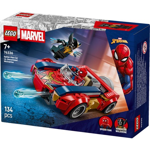 Lego Super Heroes Marvel Spider-Man Car Vs. Venomized Wolverine 76336