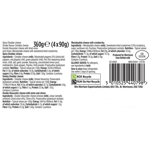 Morrisons Festive Cheese Selection 360g