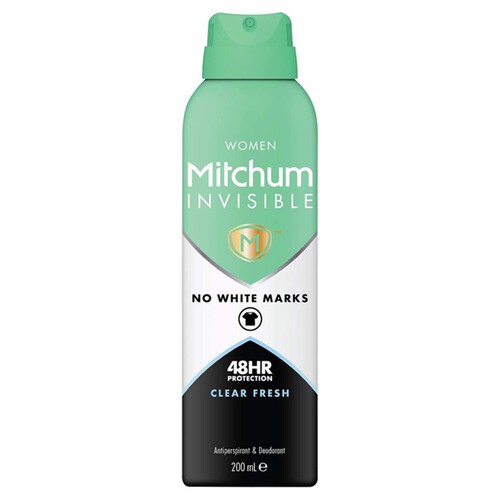 Mitchum Invisible Women Clear Fresh Antiperspirant & Deodorant 