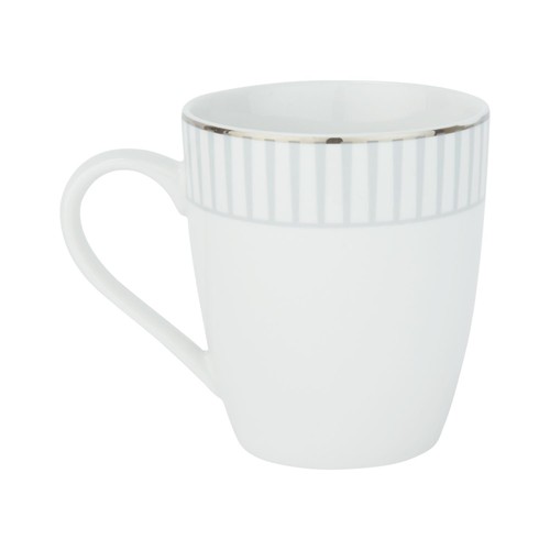 Stripe Silver Rim Mug
