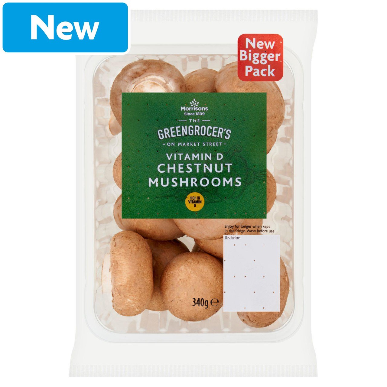 Morrisons Chestnut Mushrooms 340g