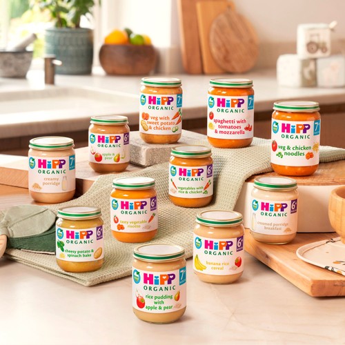 HiPP Organic Rice Pudding with Apple & Pear Baby Food Jar 7+ Months