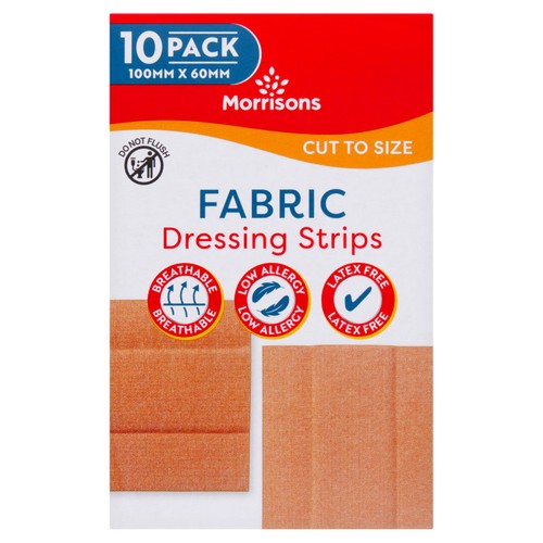 Morrisons fabric dressing strips
