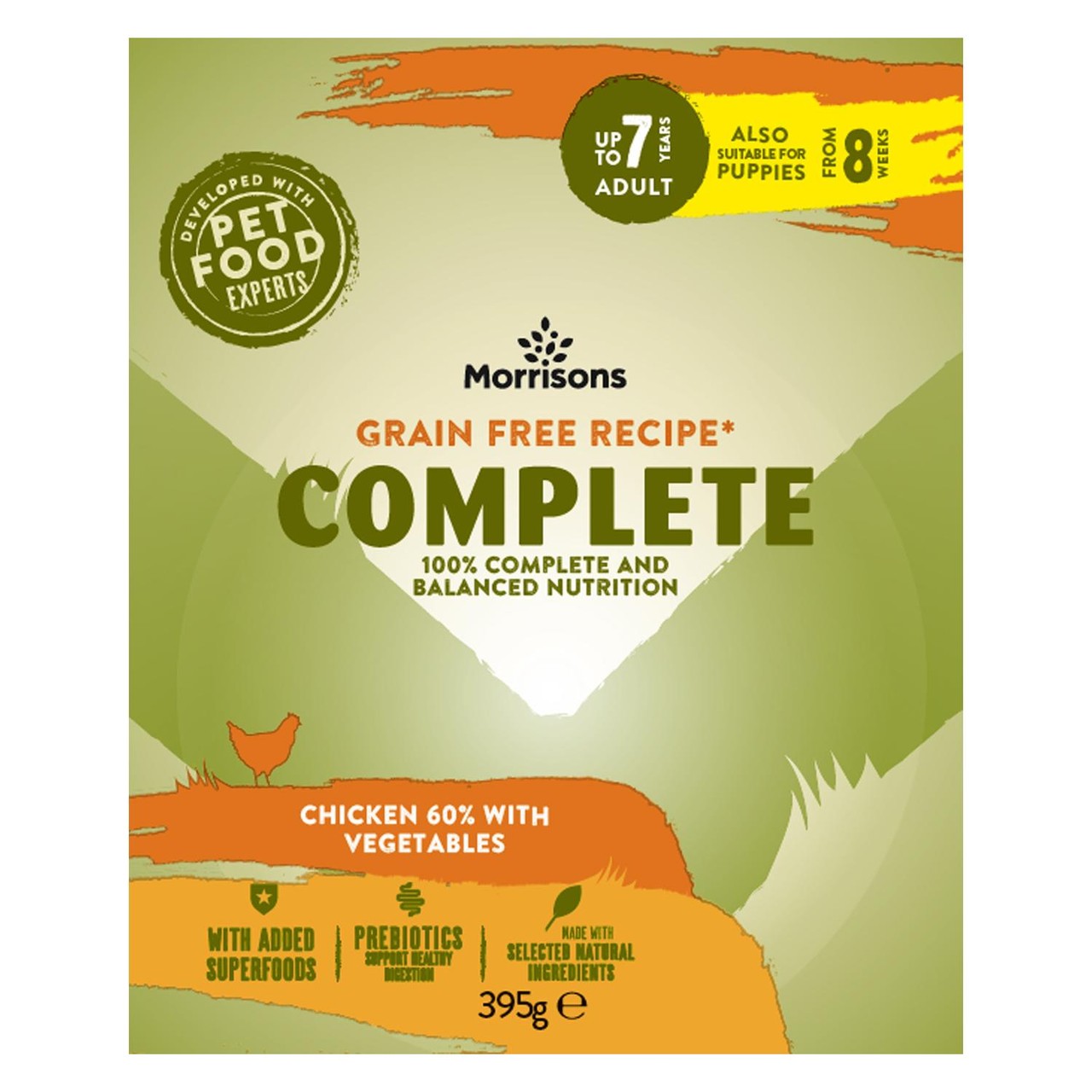 Morrisons Grain Free Chicken & Veg Adult Dog Food Tray