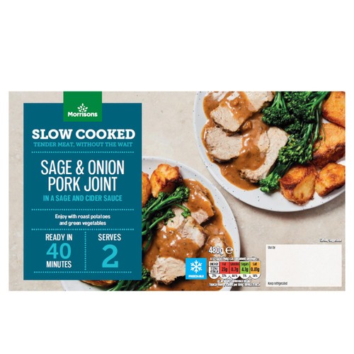 Morrisons Slow Cooked Pork Joint With Sage & Cider Gravy 480g