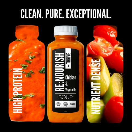 RENOURISH +Thrive Chicken & Vegetable Soup 500g