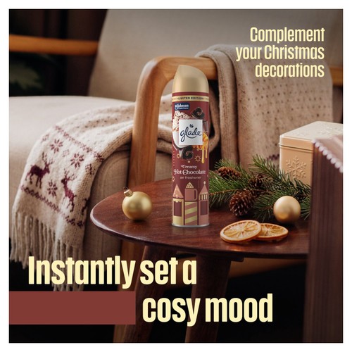 Glade Aerosol Air Freshener Festive Honey and Chocolate 300ml