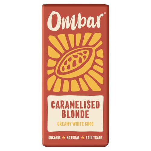 Ombar Blonde Caramelised White Choco Bar 70g