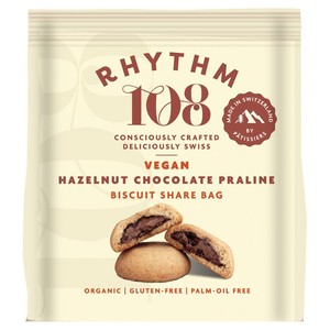 Rhythm 108 Vegan Hazelnut Chocolate Praline Biscuit Share Bag 135g
